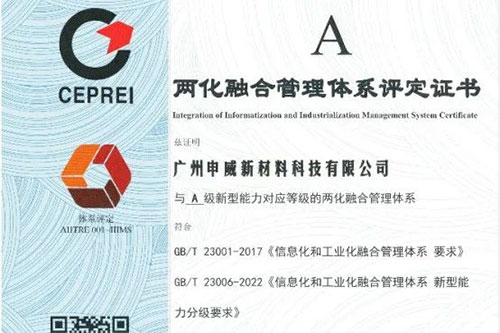喜訊！我司順利通過(guò)兩化融合管理體系評(píng)定